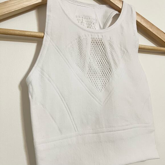 NWOT Free People Movement Running Through My Mind Bra in White - Picture 4 of 7